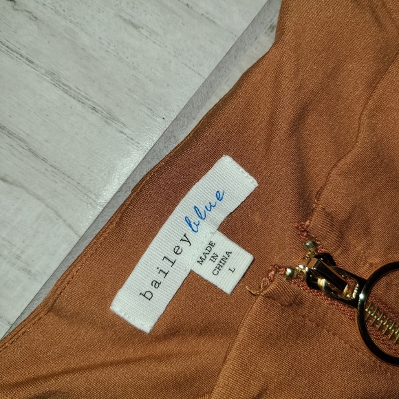 BAILEY Blue Tan skater dress - Picture 4 of 8